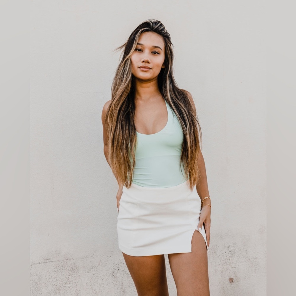 Free People Intimately Second Skin Cami Aqua Jade Buttery Soft NWT XS